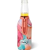 Swig Life Bottle Coolie, Standard 12oz Bottle Insulator Sleeve with Zipper, Neoprene Insulated Cooler for Drinks in Dreamsicle