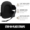 GORILLA GRIP Knee Pads for Work, All Day Comfort Gel Cushion and Soft Foam for Men and Women, Slip Resistant Heavy Duty Hard Cap, Adjustable Straps for Flooring, Construction and Gardening, Black