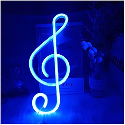 ENUOLI Blue Music Note Neon Sign Cover