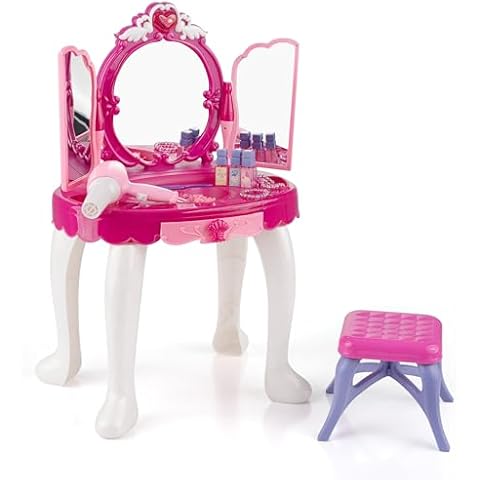 Kids Dressing Table with Mirror and Accessories Cover