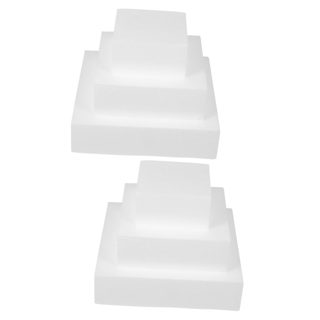 DOITOOL 2 Set Decorativi per Torte per Matrimoni E Pratiche Decorazione Design Polistirolo per Esposizioni E Ai Tuoi Ospiti 3 Pezzi * 2