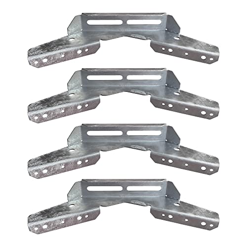 A.A Brackets aile pontoon 4 pcs argenté métal