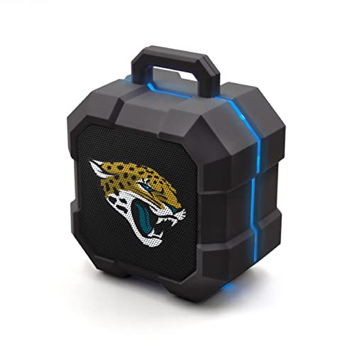Image of SOAR NFL Shockbox LED Wireless Bluetooth Speaker - Water Resistant IPX4, 5.0 Bluetooth with Over 5 Hours of Play Time - Small Portable Speaker - Officially Licensed NFL, Perfect Home & Outdoor Speaker