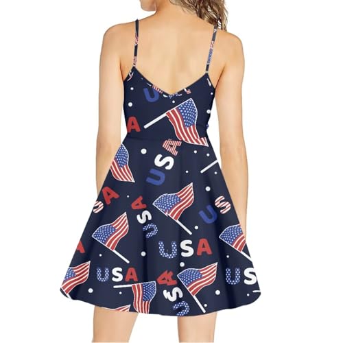 Image of Biyejit Women Casual Loose Dress Strap Long Summer Beach Swing Dress