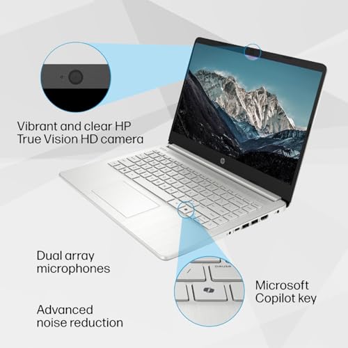 HP Laptop 14 pulgadas Intel Celeron N150 4GB RAM 128GB SSD miniatura 3
