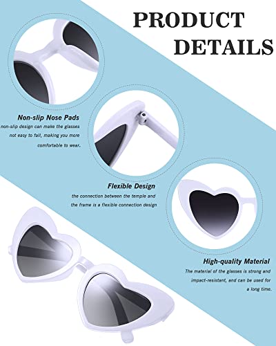 Hoteam 100 Pairs Wedding Heart Shaped Sunglasses Bulk Wedding Gifts Bachelorette Bridal Party Favors for Guests Reception3