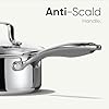 CAROTE 1.5Qt Stainless Steel Saucepan, Non-Toxic 3-Ply Stainless Steel Cookware Set with Lids, Small Kitchen Pots, Oven Safe, Compatible with Induction, Ceramic, Gas #4