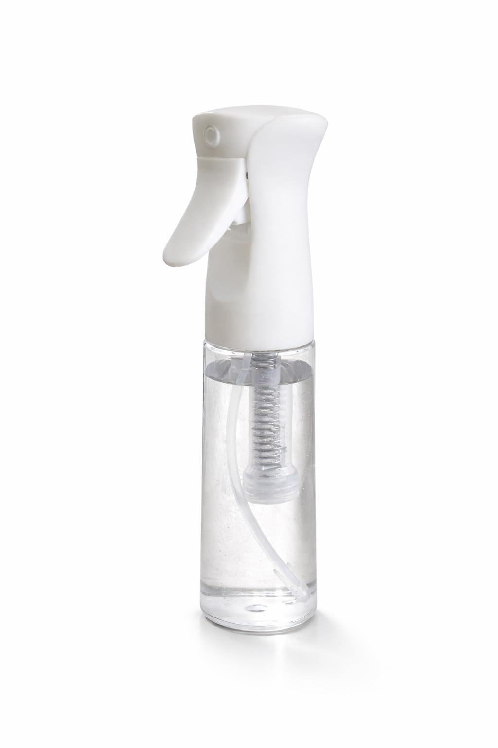 Hula Home Continuous Spray Bottle for Hair (10.1oz/300ml) Mist Empty Ultra Fine Plastic Water Sprayer – For Hairstyling, Cleaning, Salons, Plants, Essential Oil Scents & More - White