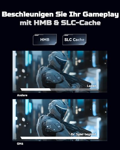 acer Predator GM6 1TB M.2 NVMe SSD PCIe 4.0 - Lesegeschwindigkeit bis zu 7200 MB/s - Professionelle Interne Festplatte - Gaming Speicher Kompatibel mit PC, Laptop & PS5 – Bild 6