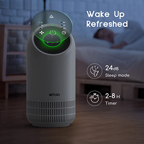 Hepa Air Purifiers For Home - Afloia Air Purifiers For Home Large Room Up To 880 Ft², H13 Ture Hepa Filter Air Cleaner For Allergies, Remove 99.99% Pets Hair Odor Dust Smoke Mold Pollen, Fillo White #TOP5