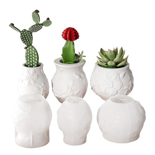 Macetero creativo de silicona resistente para manualidades, cemento fundido, suministros para el hogar y el jardín