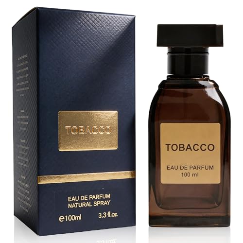 AFLUXE Tobacco Eau de Parfum for Men, Luxury Amber Woody Spicy Cologne, Deep Long Lasting Premium Mens Fragrance, 3.3 fl oz (100 ml)