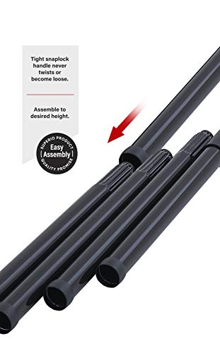 Horsehair Broom Premium Multi Position Brush Head, Beach Wood & Genuine Horse Hair Bristles, Durable Metal Handle, Swiss Made Sweeping Broom Parquet, Solid Hardwood Floor, Tile, No-Scratch. By Superio - Thumbnail 4