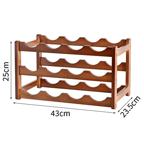 Soporte para botellas de vino de madera Acacia miniatura 2