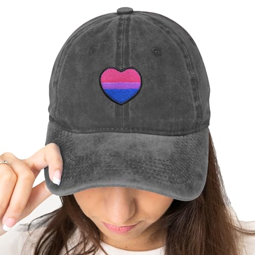 Image of Embroidered Pride Hat LGBT Cap Low Profile Distressed Dad Hat
