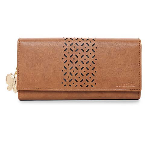 Image of Butterflies Women's Pu Wallet For Ladies and Girls