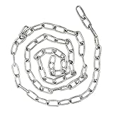 IMIKEYA Edelstahl Kette Rostfrei Belastbar Metallkette für Industrie und Haustier Nutzung Langlebige Korrosionsbeständige Gliederkette mit Hoher Tragkraft
