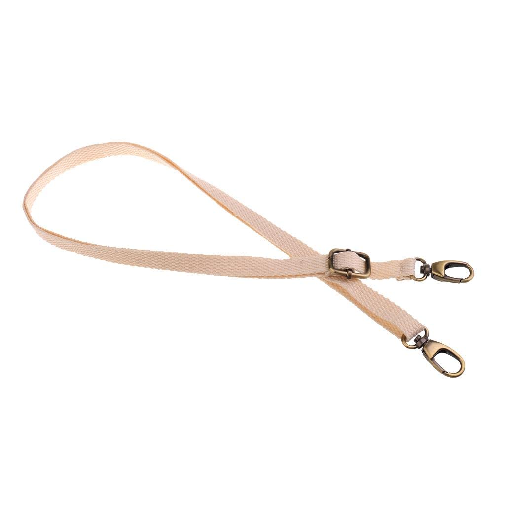 Adjustable Canvas Bag Handle Shoulder Bag Strap Replacement 1.2cm Beige-image-21