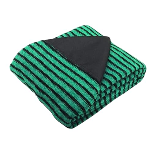 kowaku Surfboard Sock Covers Green and Black Stripes Organizer Polyester Striped Pattern Sleeve Surfboard Bag for Snowboard Paddleboard, Lengt 7.6ft