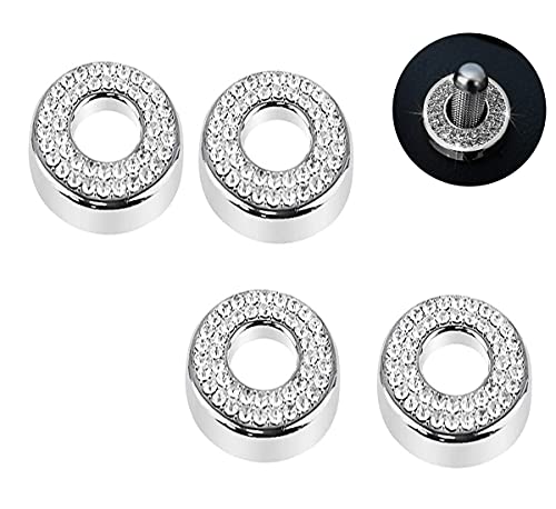 Bling Crystal Diamond Car Interior Door Lock Accessory Compatible with Mercedes Benz