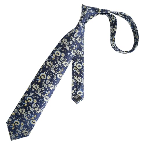 Image of Alizeal Mens 3.15inches Leaf Flower Pattern Tie Set