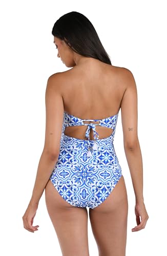 La Blanca Women's One Piece Swimsuit Bandeau Tummy Control Bathing Suit4