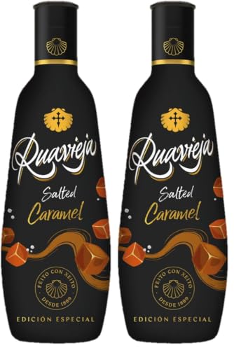Ruavieja Salted Caramel Edition Licor de Crema - 700 ml (Paquete de 2)