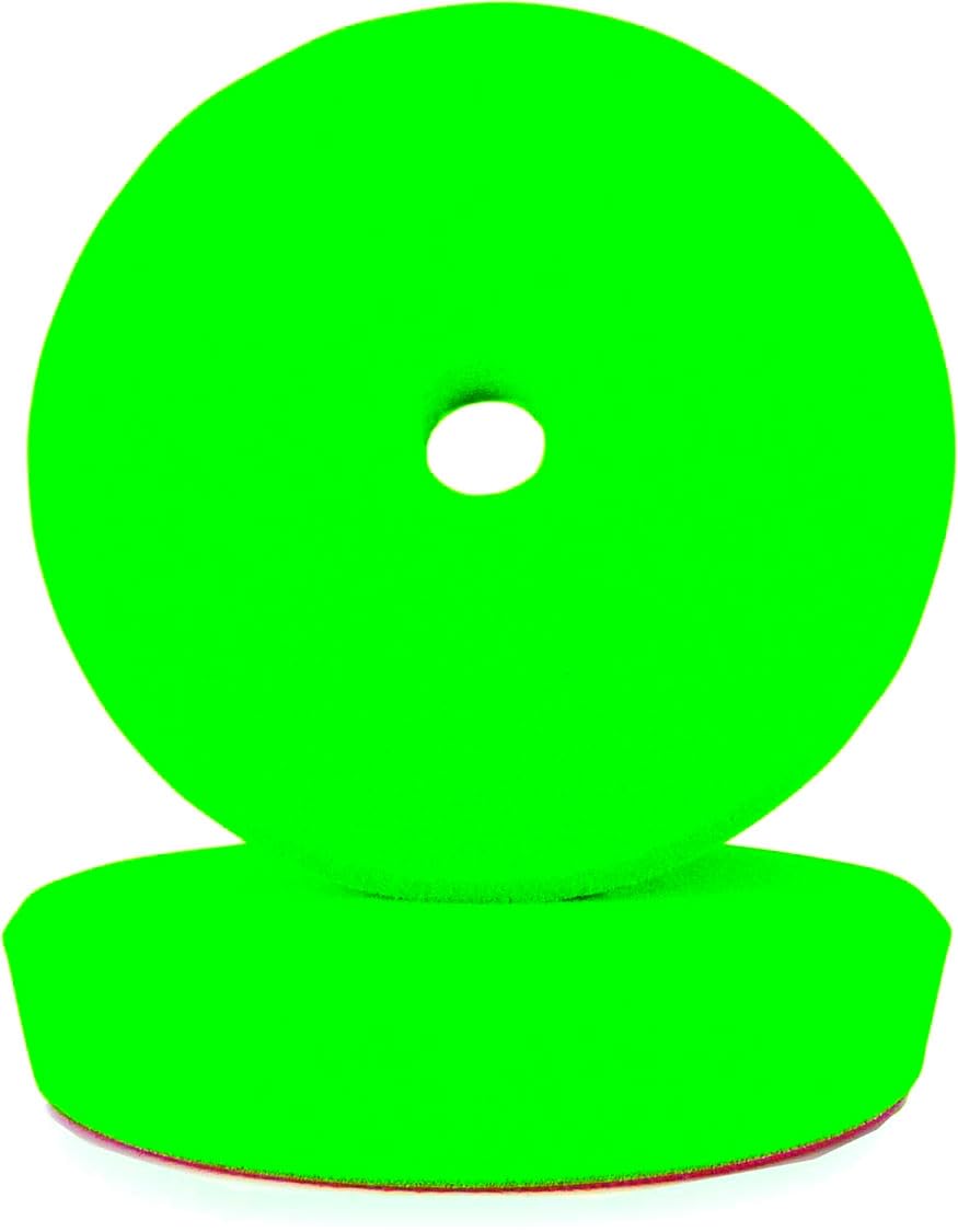 ALCLEAR 50145G Car Polishing Pad Medium Hard for RUPES Polishing Machine Diameter 145/128 x 25 mm Green Set of 2 Polishing Pad Polishing Foam