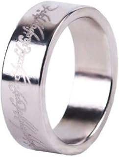 LRGKMCWTOB Strong Magnet Ring Magic Tricks Pro Magic Props Show Party Birthday Gift Photo Taking Props AccessoryMagic Ring Silver Ring Magnetic Ring Close-Up Through Magic Gadget (Size 2)