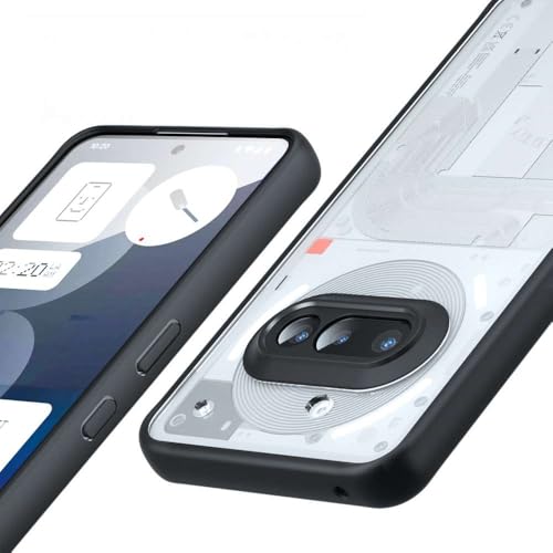 Image of Back Case Compatible with Nothing Phone - Military Grade Drop tection, Anti-Slip Grip, Anti-Scratch & Anti-Fingerprint Matte Finish, Slim Fit Cover (Matte Black, Solid)
