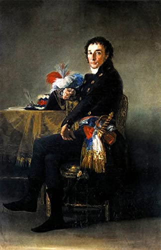 Peinture sur Toile Portrait Ferdinand Guillemardet Goya 60x90
