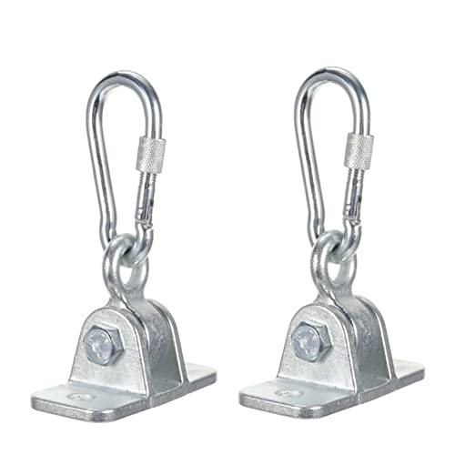 BRIGHTFUFU 1Set Sturdy Swing Hooks for Heavy Duty Installation Stable Swing Hanger for Indoor Outdoor Use Construction for Hammocks and Playground Swings Easy
