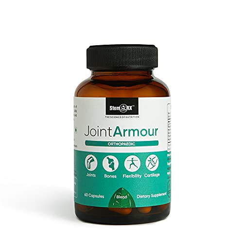 StemRx Biosciences Joint Armour – Boswellia Serrata | Collagen Type II | Glucosamine | Chondroitin | Cissus Quadrangularis | 500mg | 60 Veg Capsules StemRx Biosciences Joint Armour – Boswellia Serrata | Collagen Type II | Glucosamine | Chondroitin | Cissus Quadrangularis | 500mg | 60 Veg Capsules