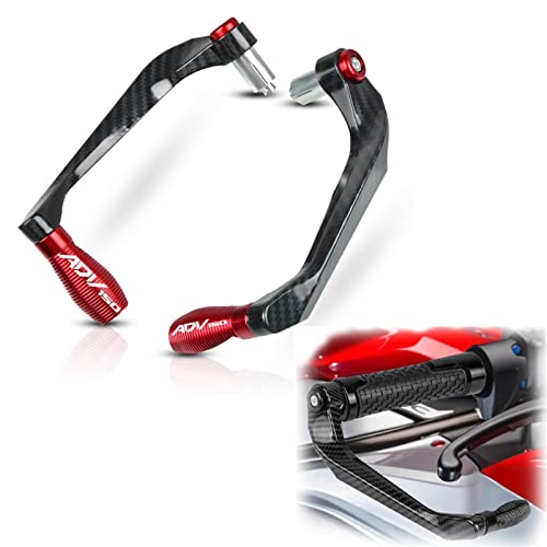 Protège-mains moto rouge pour Honda ADV 150 de 2019 à 2021