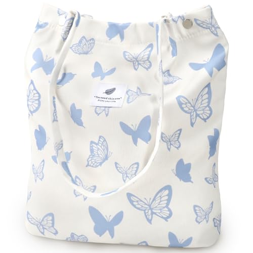 Image of Ayieyill Corduroy Tote Bag for Women Canvas Shoulder Cord Purse with Inner Pocket
