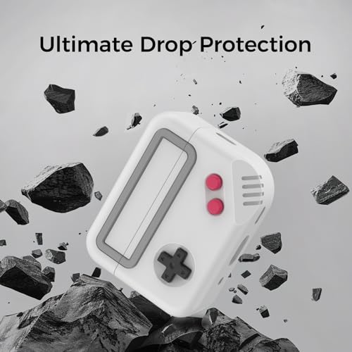 Image of TRONWIN for AirPods Pro 3 Case - 2025 Silicone Game Console Design Case for Apple AirPods Pro 3rd Generation, Cute Airpod Pro 3 Cover for Men /Women (Light Grey)
