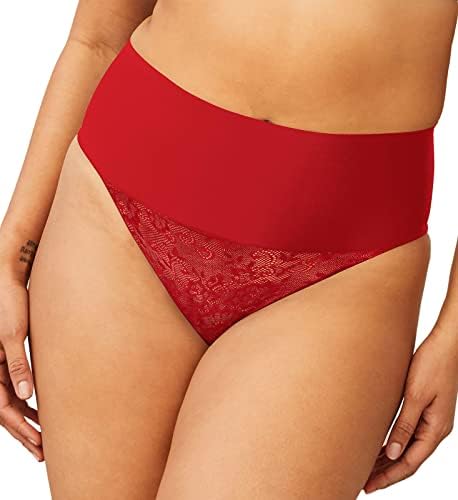 Maidenform Women’s Lace Panty, Firm Control Shapewear, Tame Your Tummy Targeting Thong