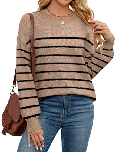 Image of WEACZZY Sweater Khaki Striped