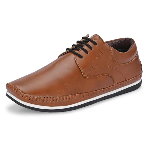 Image of Centrino Men's Casual Shoes |Stylish Lace-Up Design | Soft Cushioned Insole for Comfort | Lightweight & Breathable |Oxfords Walking, Office Comfortable Shoe |Classy Sneakers with Extra Comfort (7631)
