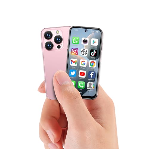 YOHOPE Mini Smartphone, écran HD3,88pouces, Double SIM avec Double Veille, Reconnaissance faciale Face ID, Convient aux Enfants et aux étudiants comme téléphone de...