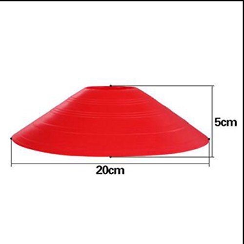 Goodjobb Cones de agilidade de futebol / futebol premium - Cone de disco de 10 pacotes e fácil de em