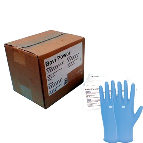 Bevi Power alkalisch Pulver in 50 Beutel Reinigungmittel für Getränke Leitungen Bier Zapfanlagen Schankanlagen mit 1 Paar Einweghandschuhen Bevi Power alkalisch Pulver in 50 Beutel Reinigungmittel für Getränke Leitungen Bier Zapfanlagen Schankanlagen mit 1 Paar Einweghandschuhen