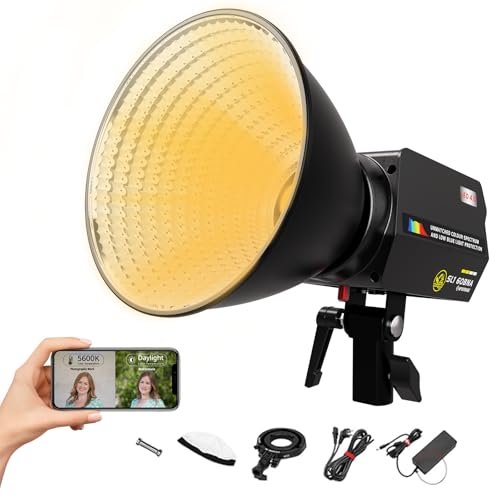 Image of IFOOTAGE LED Video Light 70W SL1 60BNA Bi-Color Photography Lighting,2700-6500K Continuous Output Lighting,Portable Video Lighting for Video Recording,Studio,App Control