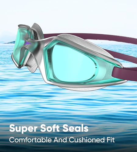Image of Speedo Unisex Kids Hydropulse Smoke-Lens Goggles (Age Range - 6-14 Years) - Blue & Smoke