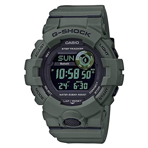 Casio Men's G-Shock Digital Power Trainer Connected Green Resin Watch GBD800UC-3