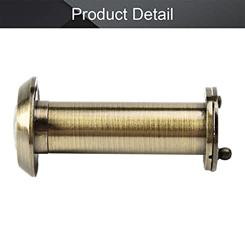 Image of Othmro Safety Door Viewer 1Pcs Hole Diameter 16mm Metal 200-degree Door Peephole with Rotating Privacy Cover for 55-90mm Thick Doors, Durable Door Viewer for Home Office Hotel Bronze
