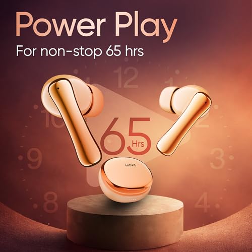 Image of Mivi SuperPods Harmony TWS Earbuds [New Launch] with 35dB Quad-mic ANC, Spatial Audio & 3D Soundstage, 65 Hours Playtime, Bluetooth v5.4, Made in India True Wireless Ear Buds