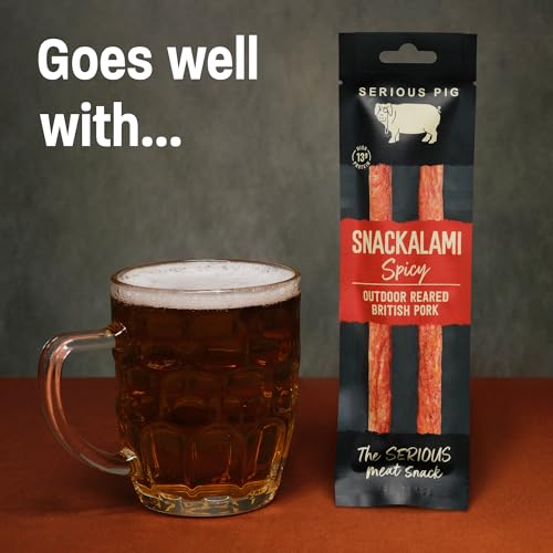 Serious Pig Snackalami Spicy Salami Snacks (12 x 30g)
