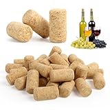 60 Stück Korken zum Basteln 21x40mm, Weinkorken zum Basteln aus Natürlichem Holz Hergestellt, Unbedruckte Flaschenkorken, Weinflaschen Korken Cork Bastelkorken für Wein Bier und Bastelarbeiten