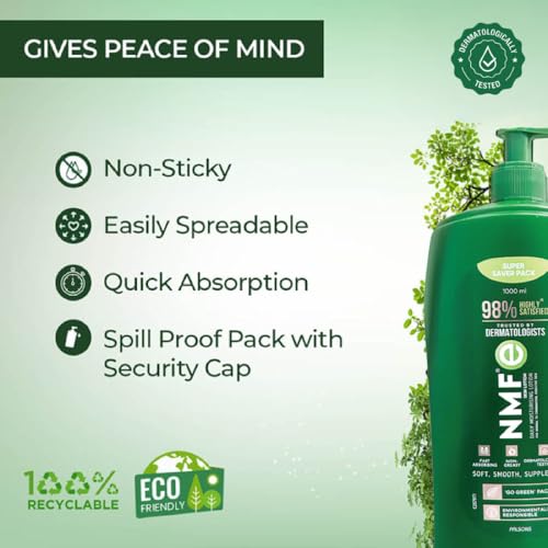 Image of NMF-E Body Lotion | Body Moisturiser for Dry Skin | Natural Moisturising Factors | Quick-Absorbing & Non-Greasy | For Women & Men | 1000 ml